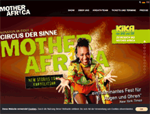 Tablet Screenshot of circus-mother-africa.de
